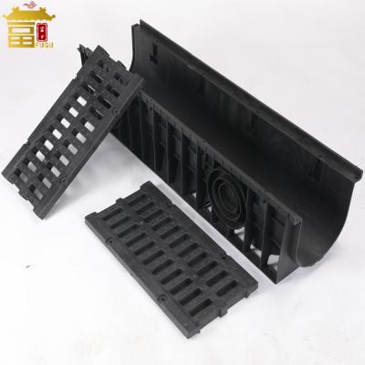Plastic Channel Drain Kit with Plastic Metal Grate - 副本
